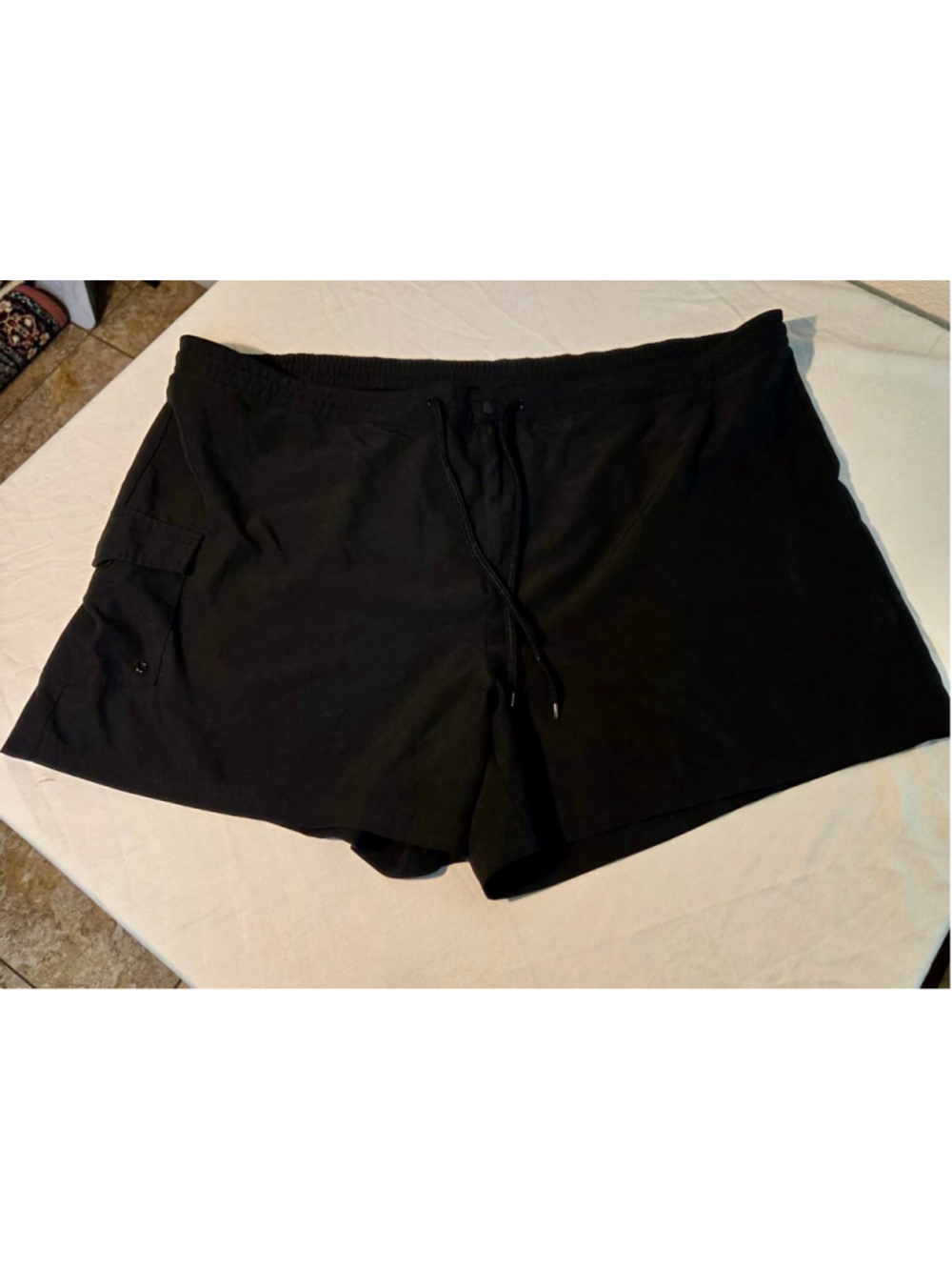 Catalina Women’s 3X 22W-24W Black Swim Shorts Drawstring Cargo Pocket